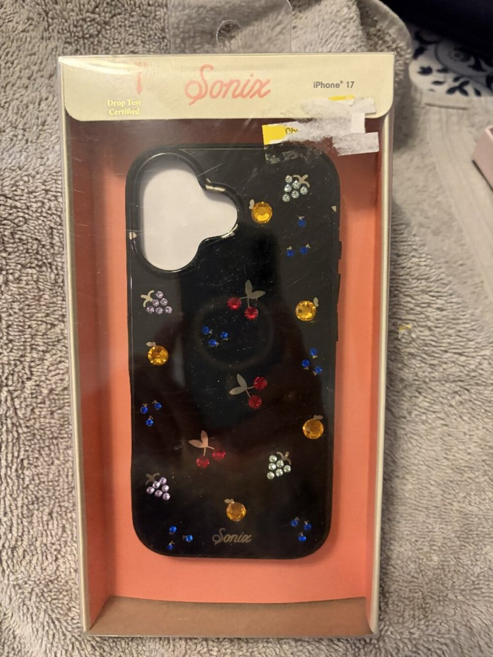 Sonix Iphone 17 Black Jeweled Phone Case New